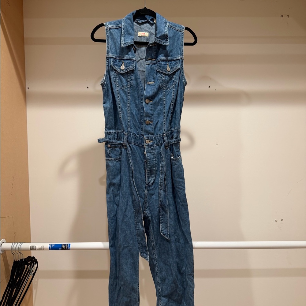 Levi’s Denim Sleeveless Jumpsuit